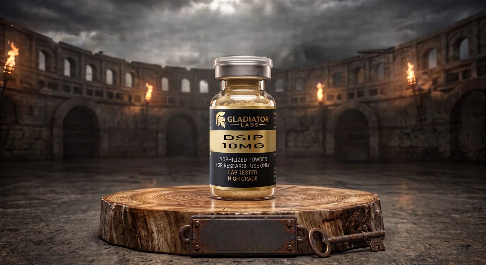 DSIP research peptide vial, Delta Sleep-Inducing Peptide