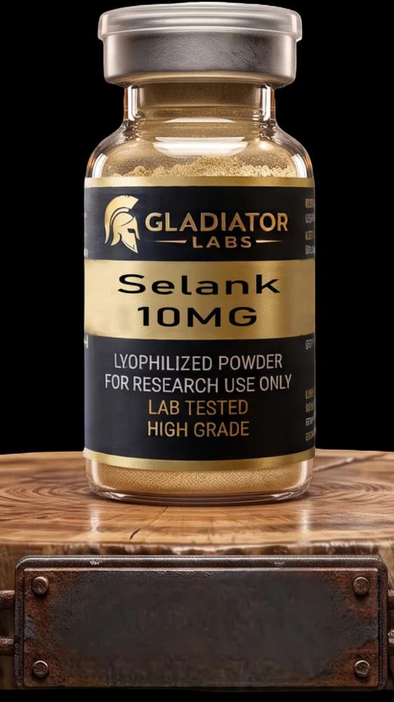 Selank research peptide vial, Tuftsin-Derived Neuropeptide