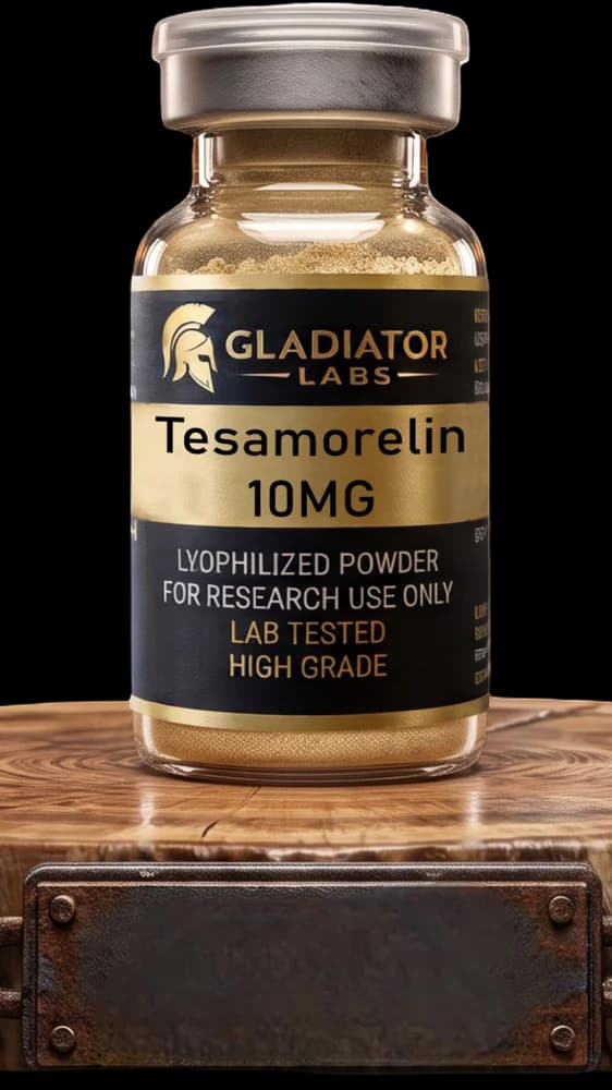 Tesamorelin research peptide vial, GHRH Analogue